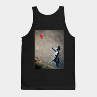 Banksy's Girl with a Red Balloon II Tank Top